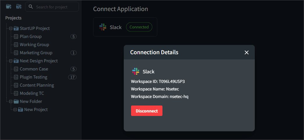Connect Slack