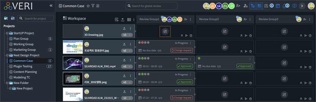 Create a review & upload files
